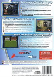 Box back cover for Billiards Xciting on the Sony Playstation 2.