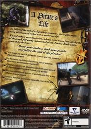 Box back cover for Black Buccaneer on the Sony Playstation 2.