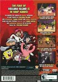 Box back cover for Bob L'eponge Et Ses Amis - Attaque Sur L'ile Du Volcan on the Sony Playstation 2.