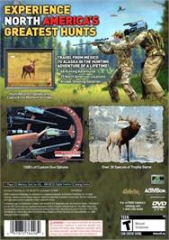 Box back cover for Cabela's North American Adventures on the Sony Playstation 2.