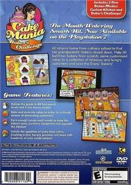 Box back cover for Cake Mania - Baker's Challenge on the Sony Playstation 2.