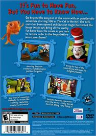 Box back cover for Cat In The Hat ,the on the Sony Playstation 2.