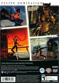 Box back cover for Catwoman on the Sony Playstation 2.