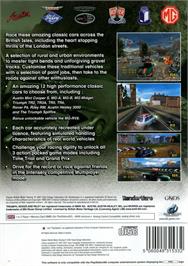 Box back cover for Classic British Motor Racing on the Sony Playstation 2.