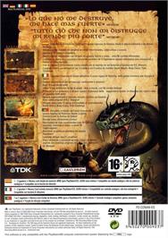 Box back cover for Conan on the Sony Playstation 2.