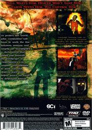 Box back cover for Constantine on the Sony Playstation 2.
