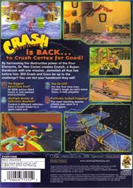 Box back cover for Crash Bandicoot - The Wrath of Cortex on the Sony Playstation 2.