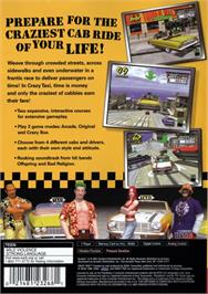 Box back cover for Crazy Taxi on the Sony Playstation 2.