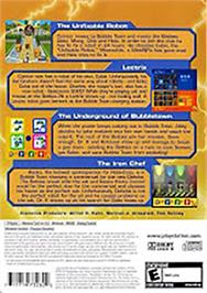 Box back cover for Cubix Robots For Everyone - Showdown on the Sony Playstation 2.