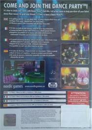 Box back cover for Dance Party Club Hits on the Sony Playstation 2.