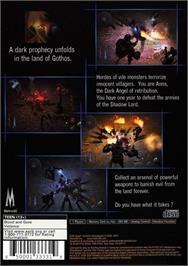 Box back cover for Dark Angel - Vampire Apocalypse on the Sony Playstation 2.