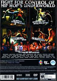 Box back cover for Def Jam Fight For Ny on the Sony Playstation 2.