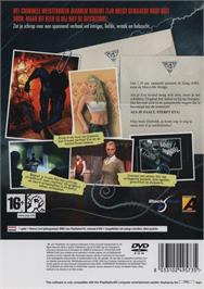 Box back cover for Diabolik - The Original Sin on the Sony Playstation 2.