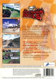 Box back cover for Dirt Track Devils on the Sony Playstation 2.