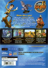 Box back cover for Disney Extreme Skate Adventure on the Sony Playstation 2.