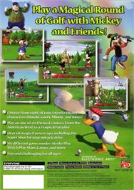 Box back cover for Disney Golf on the Sony Playstation 2.