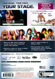 Box back cover for Disney Sing It on the Sony Playstation 2.