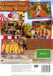 Box back cover for Dreamworks Shrek's Carnival Craze - Party Games on the Sony Playstation 2.