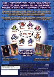 Box back cover for Eggo Mania on the Sony Playstation 2.