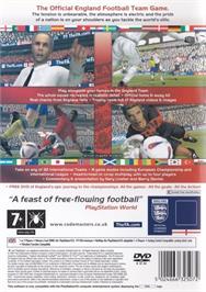 Box back cover for England International Football - 2004 Edition on the Sony Playstation 2.