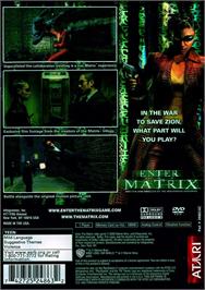 Box back cover for Enter The Matrix on the Sony Playstation 2.