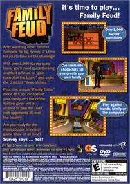 Box back cover for Family Feud on the Sony Playstation 2.