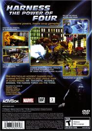 Box back cover for Fantastic 4 on the Sony Playstation 2.