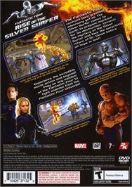 Box back cover for Fantastic Four - Rise Of The Silver Surfer on the Sony Playstation 2.