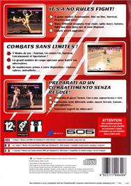 Box back cover for Fighting Angels on the Sony Playstation 2.