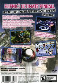 Box back cover for Flipnic on the Sony Playstation 2.
