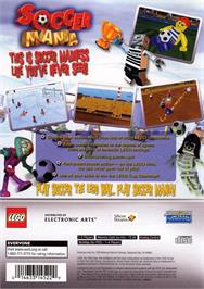 Box back cover for Football Mania on the Sony Playstation 2.