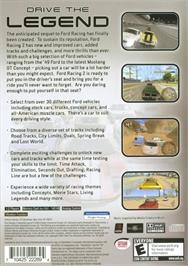 Box back cover for Ford Racing 2 on the Sony Playstation 2.