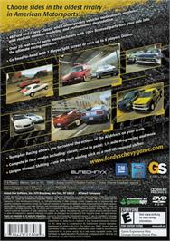 Box back cover for Ford Vs. Chevy on the Sony Playstation 2.