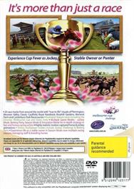 Box back cover for Frankie Dettori Racing on the Sony Playstation 2.