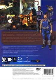 Box back cover for Gene Troopers on the Sony Playstation 2.