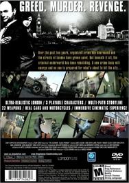 Box back cover for Getaway - Black Monday, The on the Sony Playstation 2.