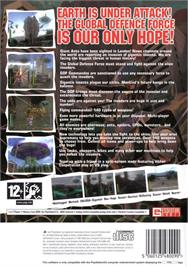 Box back cover for Global Defence Force on the Sony Playstation 2.