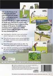 Box back cover for Go Go Golf on the Sony Playstation 2.
