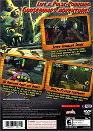 Box back cover for Goosebumps Horrorland on the Sony Playstation 2.