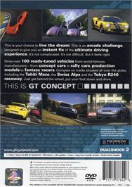 Box back cover for Gran Turismo Concept 2002 Tokyo-geneva on the Sony Playstation 2.