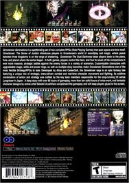 Box back cover for Growlanser - Generations on the Sony Playstation 2.