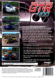 Box back cover for Gt-r 400 on the Sony Playstation 2.