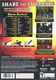 Box back cover for Guitar Hero - World Tour on the Sony Playstation 2.