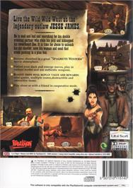 Box back cover for Gunfighter 2 - Revenge Of Jesse James on the Sony Playstation 2.