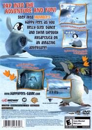 Box back cover for Happy Feet on the Sony Playstation 2.