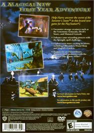 Box back cover for Harry Potter And The Philosopher's Stone on the Sony Playstation 2.