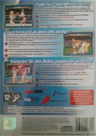 Box back cover for Heartbeat Boxing on the Sony Playstation 2.