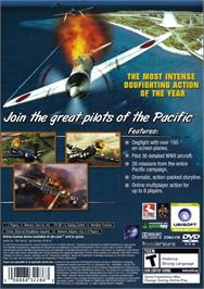 Box back cover for Heroes Of The Pacific on the Sony Playstation 2.