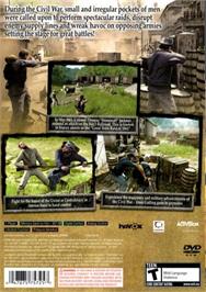 Box back cover for History Channel - Civil War - Secret Missions, The on the Sony Playstation 2.