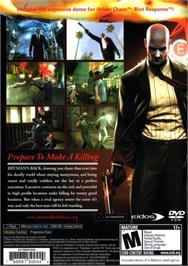 Box back cover for Hitman - Blood Money on the Sony Playstation 2.